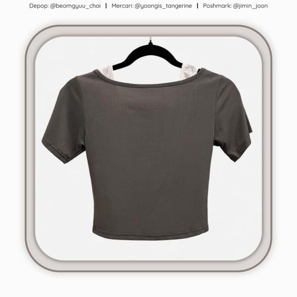 2-in-1 ribbed crop top set! ✨ - Picture 2 of 7